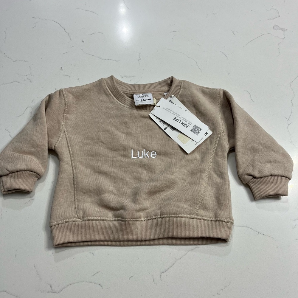 Zara Baby NWT Luke sweatshirt